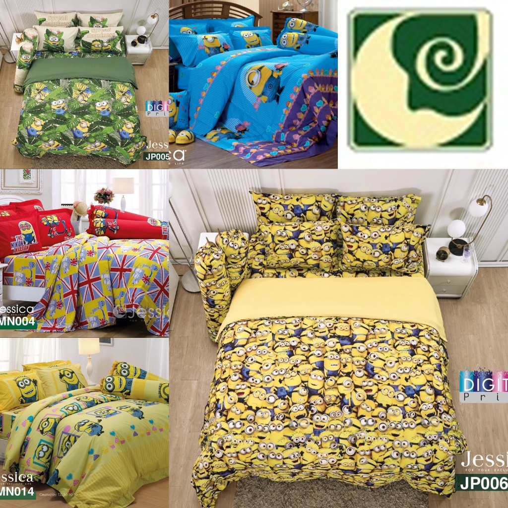 ผ้าปูที่นอน ลาย Minion/Jessica