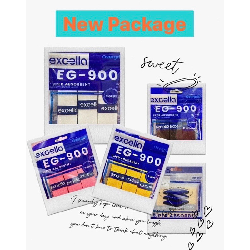 มาแล้ว #กริปพันด้าม EXCELLA #พันด้ามไม้แบด *New Package eg-900