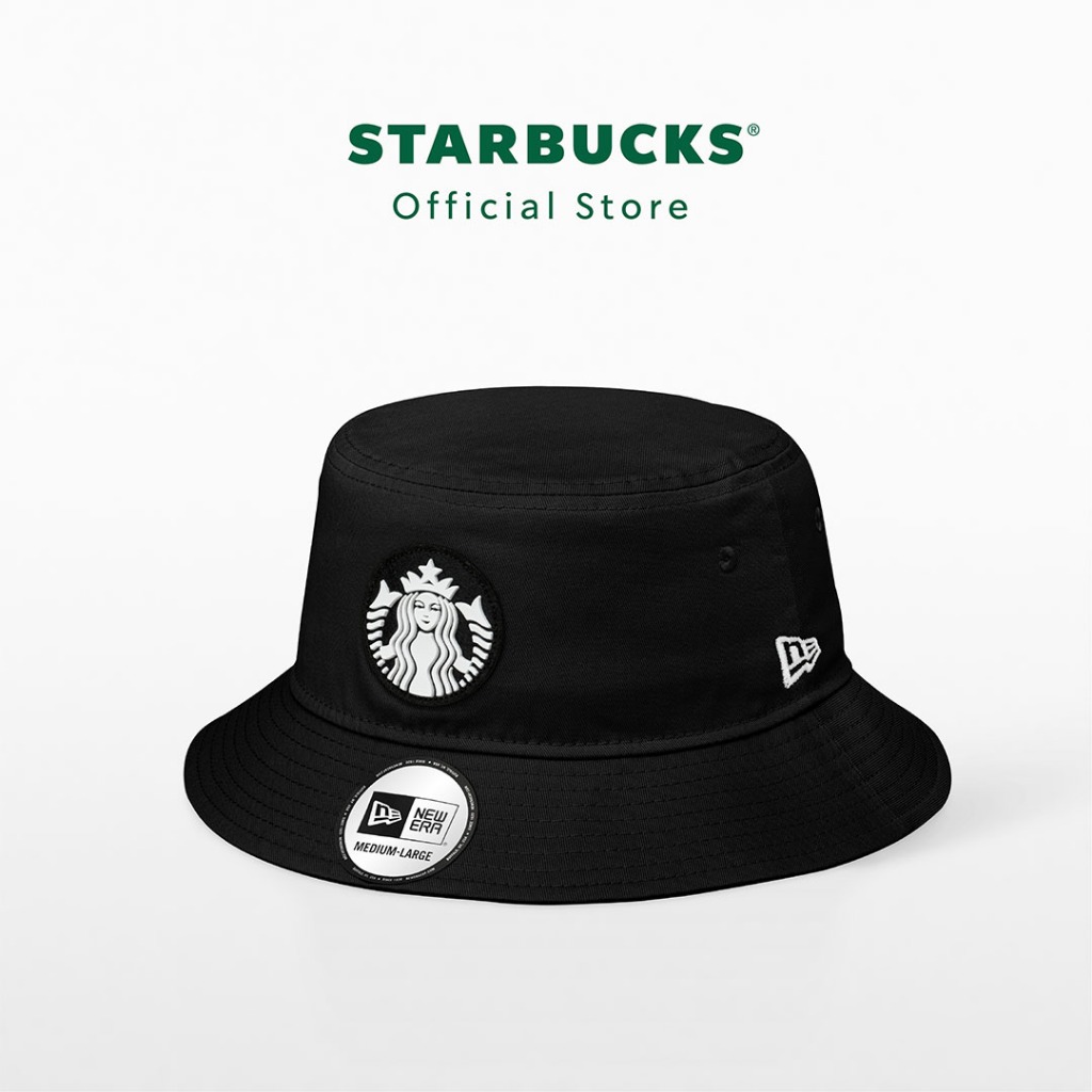 Starbucks New Era Black Bucket Hat หมวกสตาร์บัคส์ A11154417