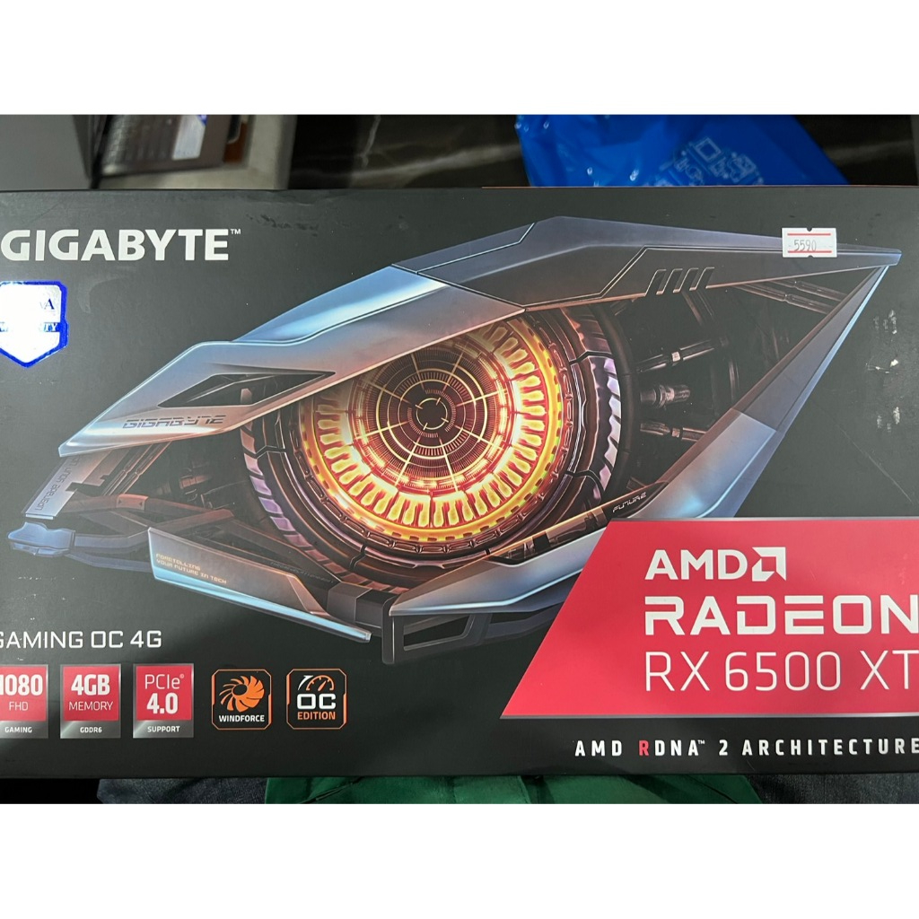 การ์ดจอถูก AMD GIGABYTE RX6500 XT GAMING OC 4GB DDR6 ไฟเพิ่ม6pin มือสองเหมือนมือ1 ไม่ได้ใช้เลย ประกั