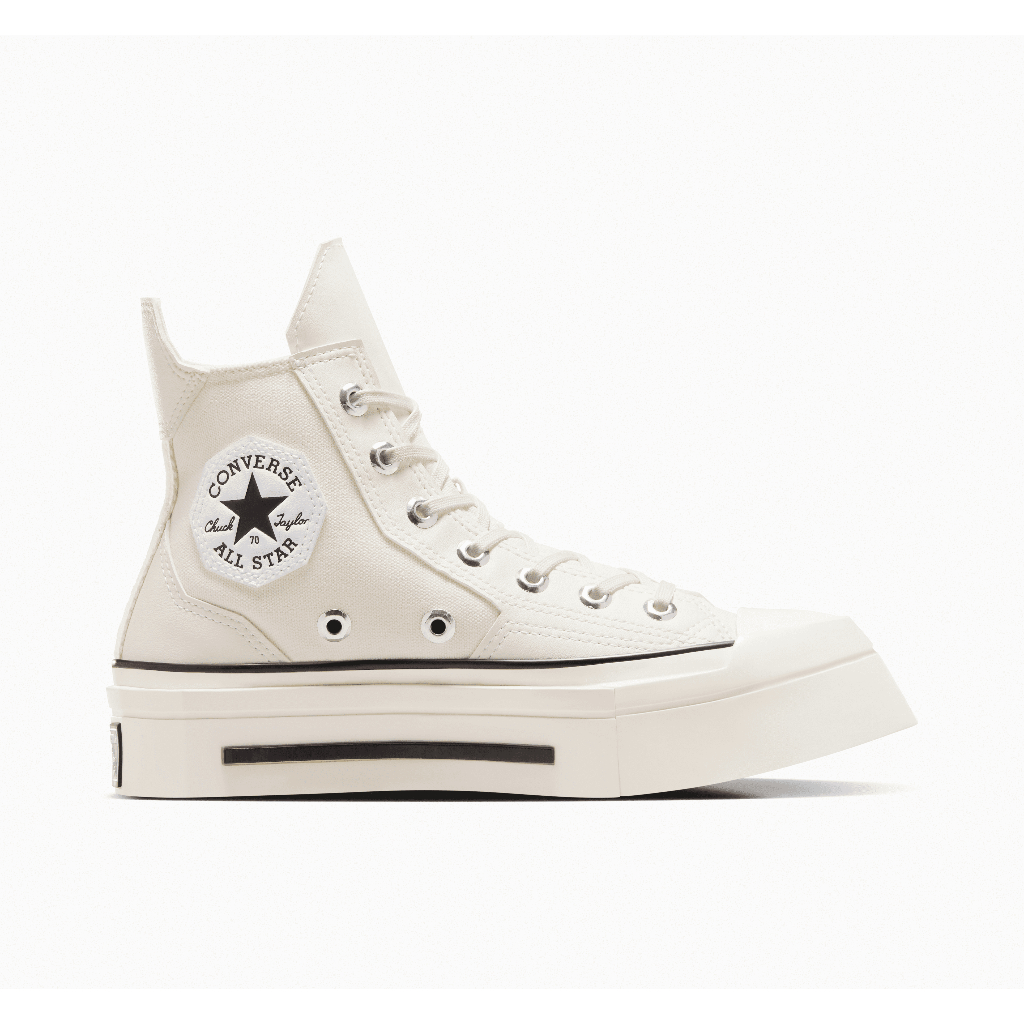CONVERSE รองเท้าผ้าใบ ผู้หญิง CHUCK 70 DE LUXE SQUARED HI CREAM - A06436CF_S4CMXX