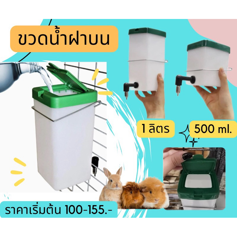 ขวดน้ำฝาบนสำหรับสัตว์เลี้ยง