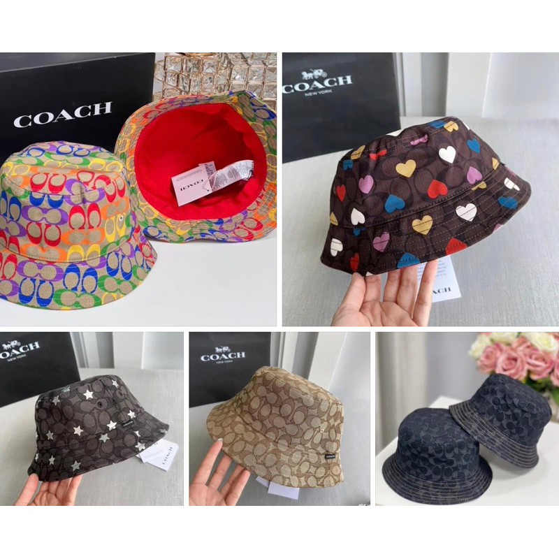 หมวก Coach SIGNATURE BUCKET HAT C2714 CP763 CP356