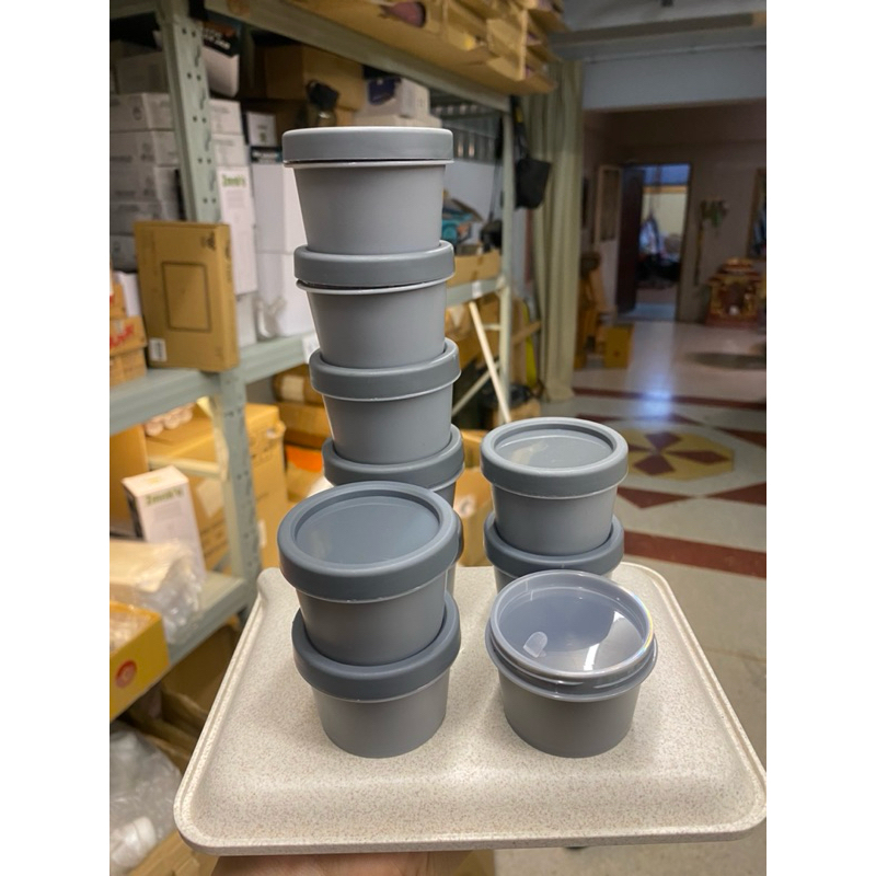 กระปุก ฝาสองชั้น   เก็บกลิ่น สูญญากาศ { สมุนไพร / ครีม / ไอติม / ขนม / ยาดม } ขนาด 50 ml ส่งไว 1-2 วัน