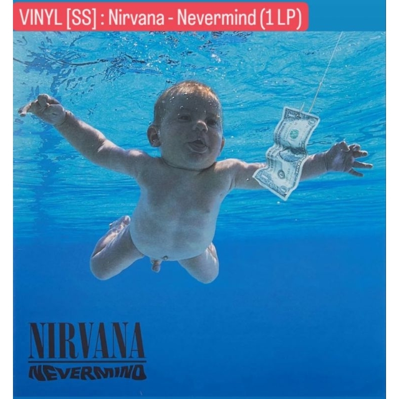 แผ่นเสียง Nirvana อัลบั้ม Nevermind LP แผ่นใหม่ Sealed มือหนึ่ง อัลบั้มเต็ม Made in France