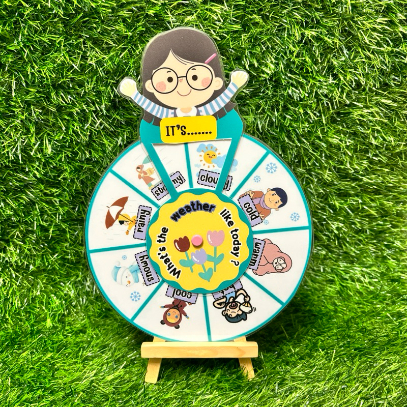 [พร้อมส่ง]สื่อการสอนวิชาภาษาอังกฤษเรื่อง“What's  the weather like today”