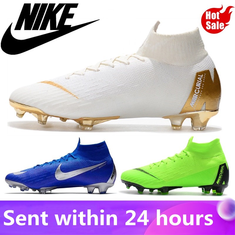【IN STOCK】NIKE_Mercurial Superfly VI 360 FGรองเท้าฟุตบอล ผู้ใหญ่ รองเท้าสตั๊ด คุณภาพสูง รองเท้าฟุตบอลอาชีพ ราคาถูกที่สุด