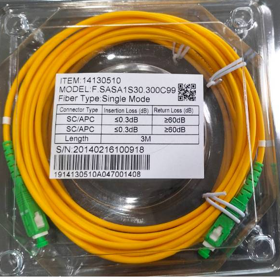perhatikan foto kabel fiber optik fo ITEM 14130510 F.SASA 1S30.300C99 FIBER TYPE : Single Mode