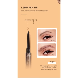 [Music Flower] Sketch Brows ปากกาและดินสอเขียนคิ้วสองด้าน 1.5 มม. สูตร กันน้ำกันเหงื่อ 24 ชม.