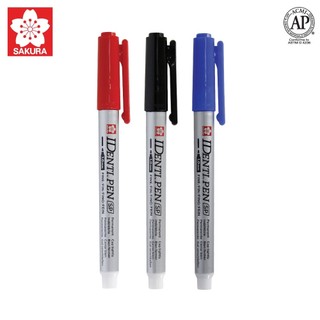 (12 ด้าม) ปากกาเคมี Sakura Identi Pen 1.0มม. หัวเดียว หมึกกันน้ำ ลบไม่ได้ เขียนได้หลายพื้นผิว