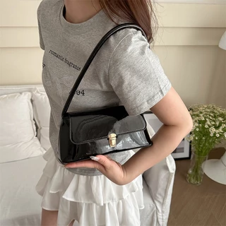 ส่งด่วน GUCSELECTED(B2071) กระเป๋าสะพายไหล่หนังPUหนังเงามี4สี