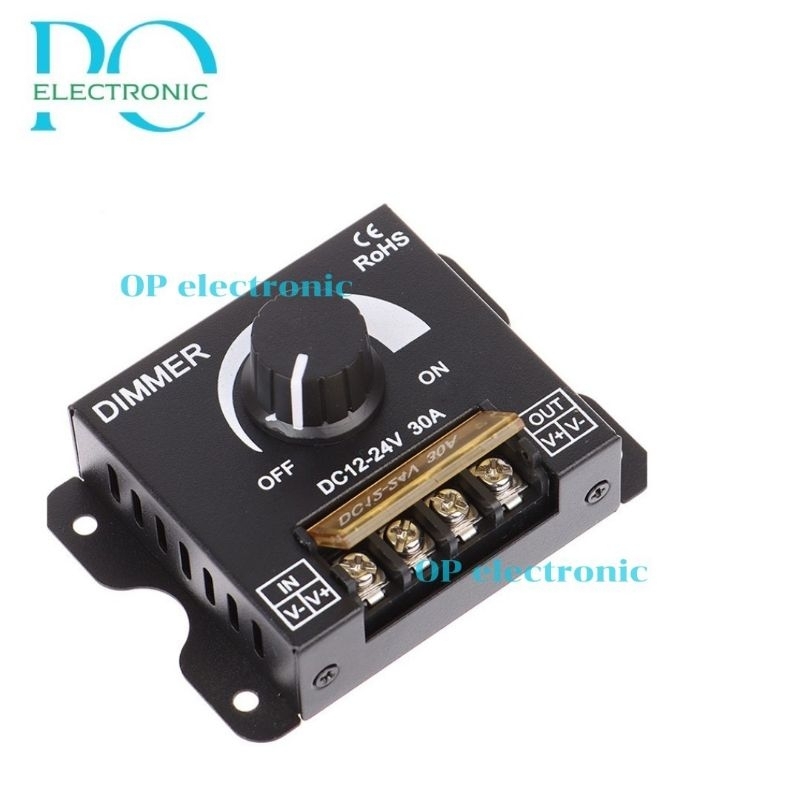 สวิตช์หรี่ไฟ 12-24VDC 30A Dimmer switch LED Strip Light หรือดิมเมอร์หรี่ไฟ (สินค้าพร้อมส่ง)