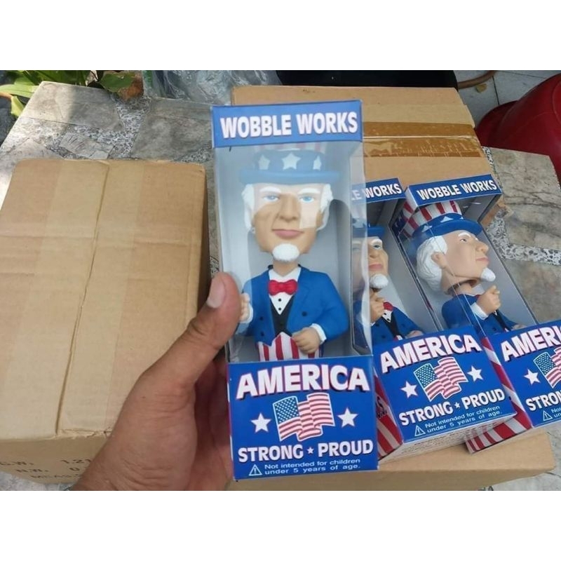 Wobble Works Uncle Sam Bobble Head