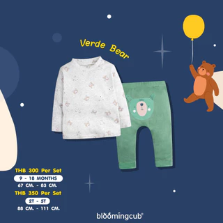 Bloomingcub Collection Pows and dreams ชุดนอนแขนยาวขายาว ผ้า 100% Cotton นุ่มสบาย ระบายอากาศดี