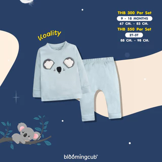 Bloomingcub Collection Pows and dreams ชุดนอนแขนยาวขายาว ผ้า 100% Cotton นุ่มสบาย ระบายอากาศดี