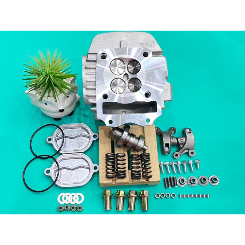 ฝาสูบ 4วาล์ว W125&ปลาวาฬ57,59,60,64,65,66,67,68พร้อมอุปกรณ์ครบชุด