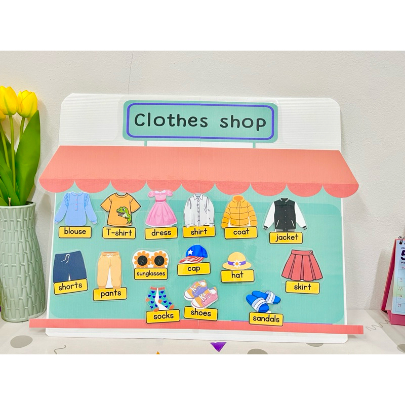 สื่อการสอน Clothes shop