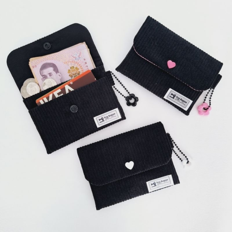 Black Collection Yepkapao Mini Purse กระเป๋าสตางค์ลูกฟูก ใบเล็ก