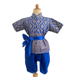 ชุดไทยเด็กชายพร้อมส่ง ชุดไทยประยุกต์ ชุดพี่หมื่น