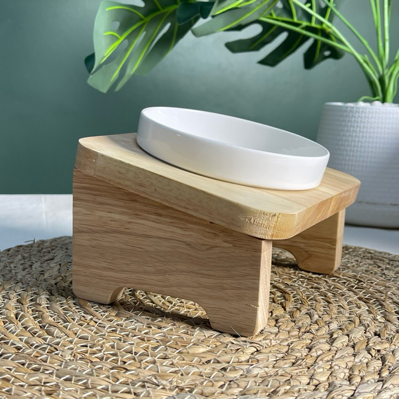 PetsEnjoy โต๊ะวางชาทอาหารสัตว์เลี้ยง รุ่น Eco mini ขนาด1 หลุม