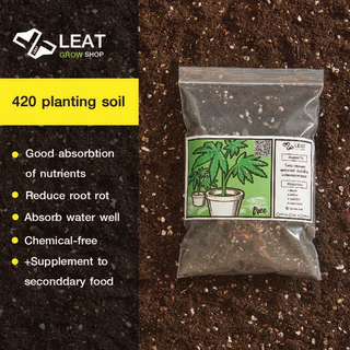 ดินปลูกสูตรทำใบ&ช่อดอก กัญชา 420 planting soil ออแกนิค มีใบรับรองตรวจสารปนเปื้อน แนะนำฟรี