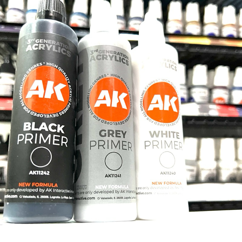 AK Interactive 3Gen. Primer สีรองพื้น อะคริลิคสูตรน้ำ AK ซีรีย์ 3G