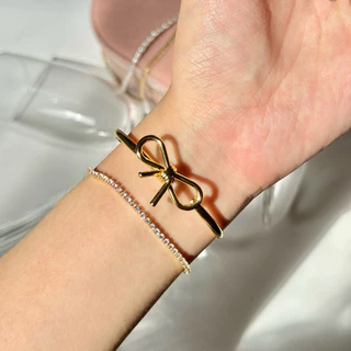 Trophies.co - Gemmy Bracelet กำไลเพชร สร้อยข้อมือเพชร (Size 14 / 16 ) รบกวนวัดขนาดก่อนไม่รับเปลี่ยน/คืนสินค้า : (BR-003)