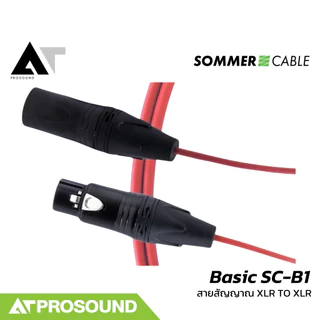 Sommer Cable Basic SC-B1 สายไมโครโฟนสำเร็จรูป (XLR to XLR) คุณภาพสูง ใช้งานได้หลากหลาย AT Prosound