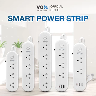 ปลั๊กไฟกันไฟกระชาก Vox Smart (10A 2300W) สวิตช์เดี่ยว มีมอก. รางปลั๊ก USB : สายยาว 3 เมตร / 5 เมตร