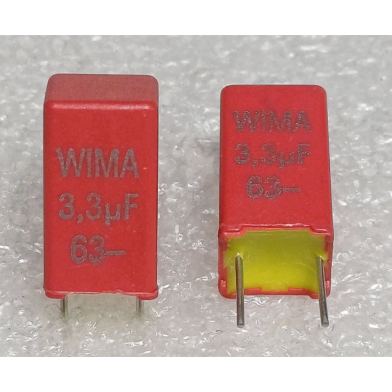 WIMA MKS-2 3.3uf 63v Metallized Polyester Capacitor ตัวเก็บประจุ คาปาซิเตอร์