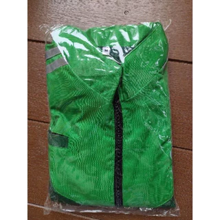 เสื้อแจ็คเก็ตไรเดอร์​สีเขียวแขนยาว ส่งอาหาร​ เอกสาร​ งานบริการต่างๆ​ สวมใส่สบาย สวย