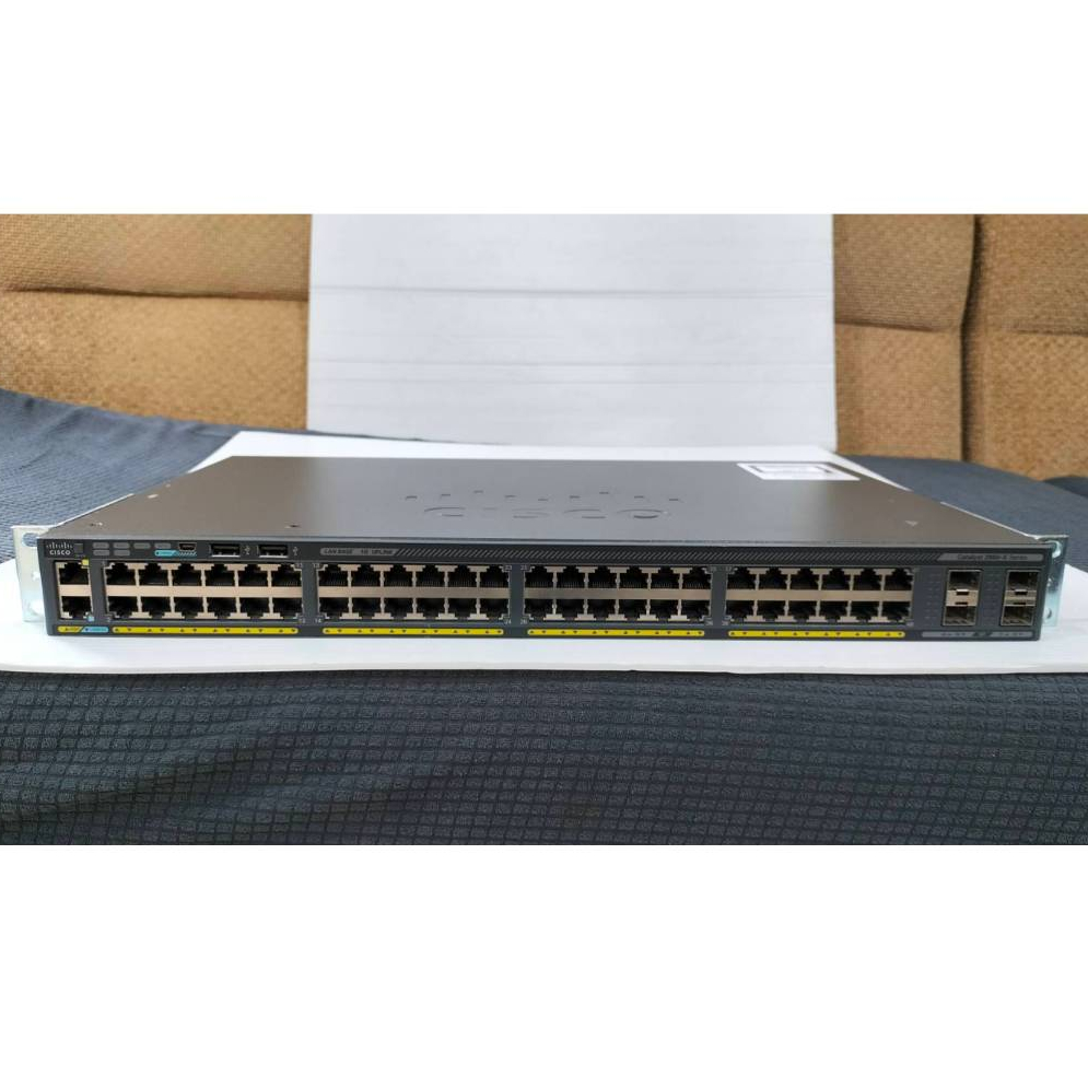 WS-C2960X-48TS-L Cisco Catalyst 2960-X 48 Port    มือสอง  เทสก่อนส่งมอบ