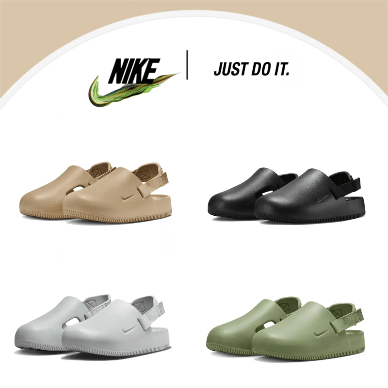 Nike Calm Mule รองเท้าแตะ แบบครึ่งเท้า สําหรับผู้ชาย และผู้หญิง (ไซซ์: 36-45)