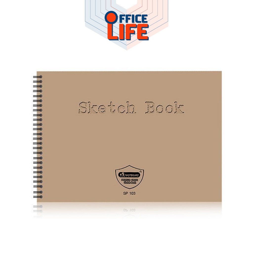 Master Art (มาสเตอร์อาร์ต) สมุดสเก็ตภาพ สมุด รุ่น A4 SP103 / A5 SP104 / 8.5 นิ้ว SP105 ( 1 เล่ม / คละสี ) - รูปที่ 2