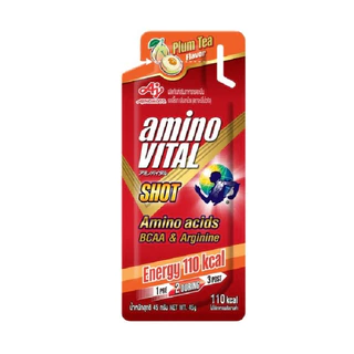 Amino Vital Red Shot Box (6 ซอง/กล่อง) เจลให้พลังงาน