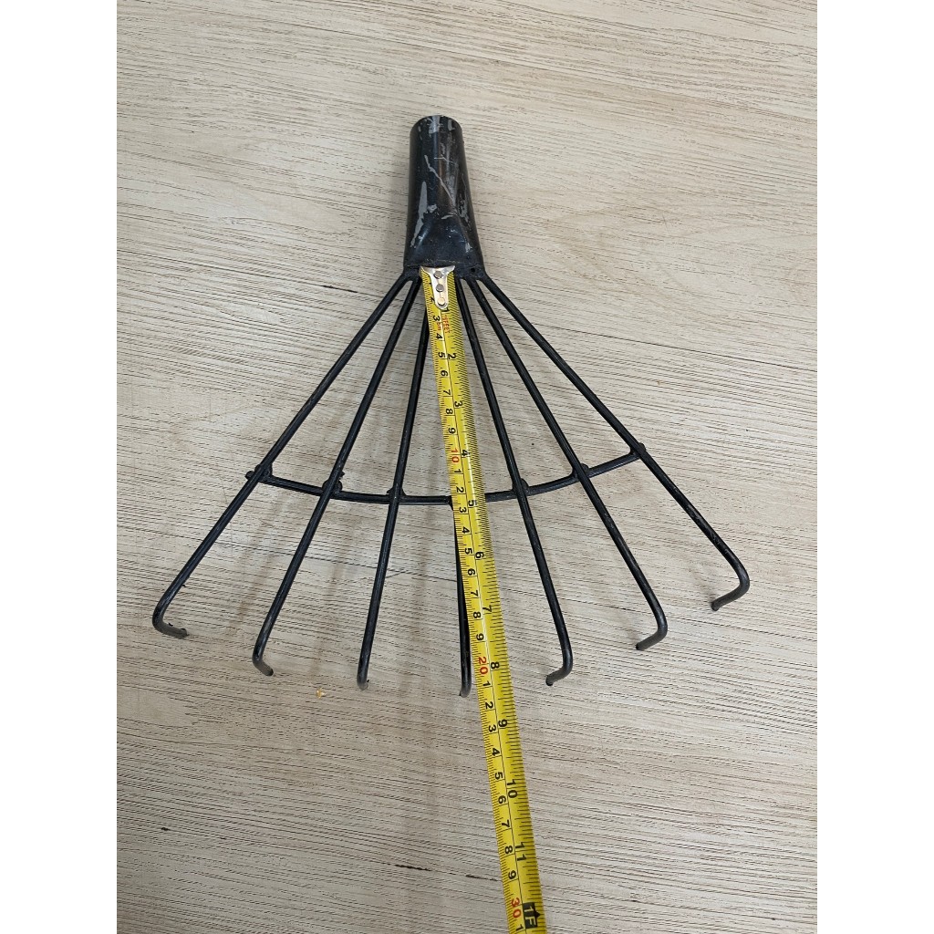 คราด หัวคราด คราดเหล็ก 7 ฟัน คราดเหล็กเส้น คราดดำ เฉพาะหัว หัวคราดมือเสือ - รูปที่ 3