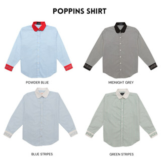 Aunchadabrand - Poppins shirt เสื้อเชิ้ตแขนยาวข้อมือปักaunch…