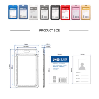 กรอบใส่บัตร ใส่ได้ 2 ใบ หน้าหลัง กรอบบัตรพนักงาน กรอบบัตรอเนกประสงค์