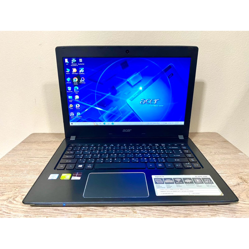 ขาย โน๊ตบุ๊ค Acer Aspire E5-475G intel Core i3-6006U CPU 2.00 GHz RAM 4 GB SSD 240 GB HDD 500 GB