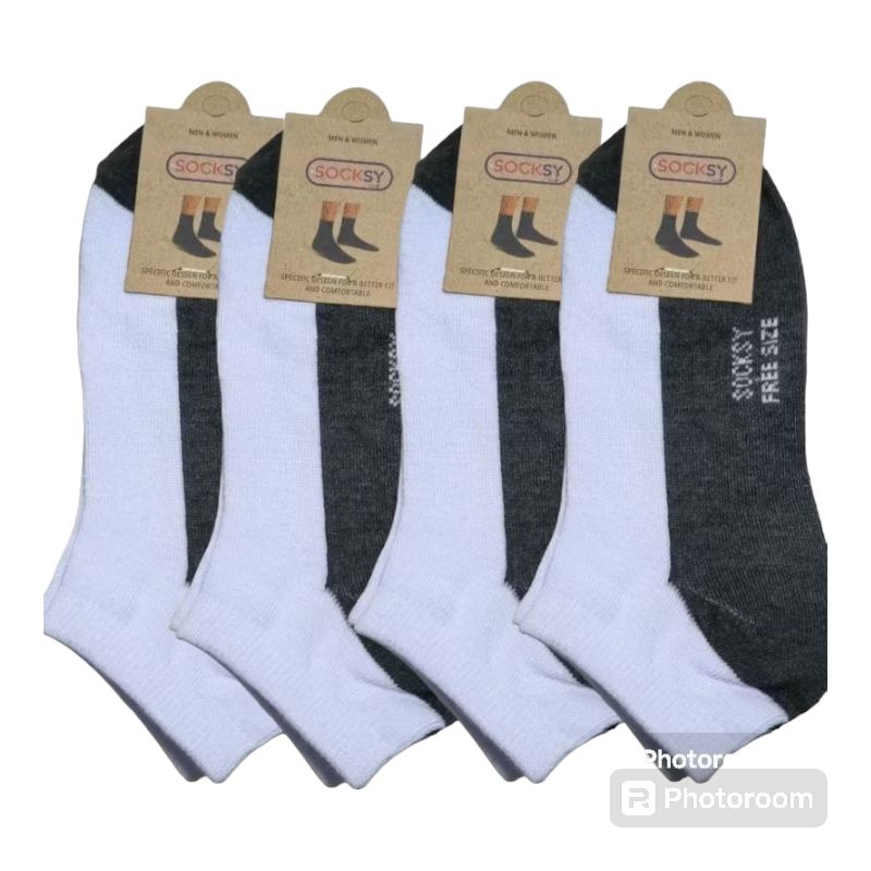 ถุงเท้าข้อสั้น socksy ขนาดฟรีไซส์ ถุงเท้าคุณภาพดี พร้อมส่ง แพ็ค5/10คู่