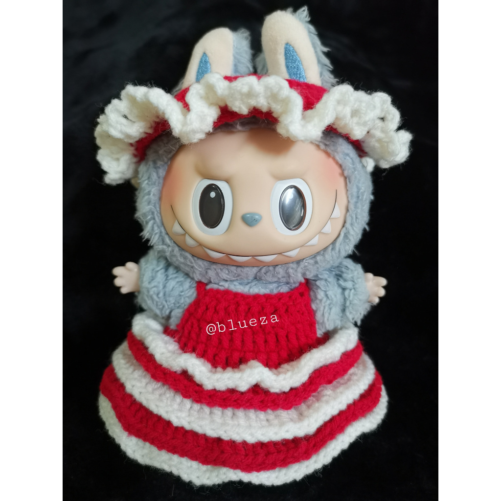 ชุดถักไหมลาบูบู้ Labubu ไหม4ply