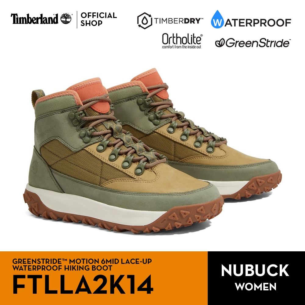 Timberland Women's MOTION 6 Mid Lace-Up Waterproof Hiking Boot รองเท้าเดินป่าผู้หญิง (FTLLA2K14)