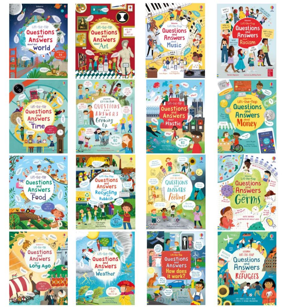 Usborne- Lift-the-Flap Q&A General Knowledge Series (5+ Years)