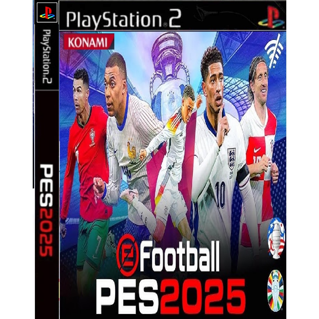 แผ่นเกมส์ PS2 PES 2025 อัพเดทล่าสุด (มีมินิแมพ)