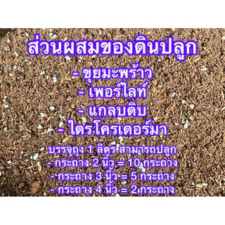 ดินปลูก ไม้อวบนำ้เท่านั้น ขนาดบรรจุ 1 ลิตร