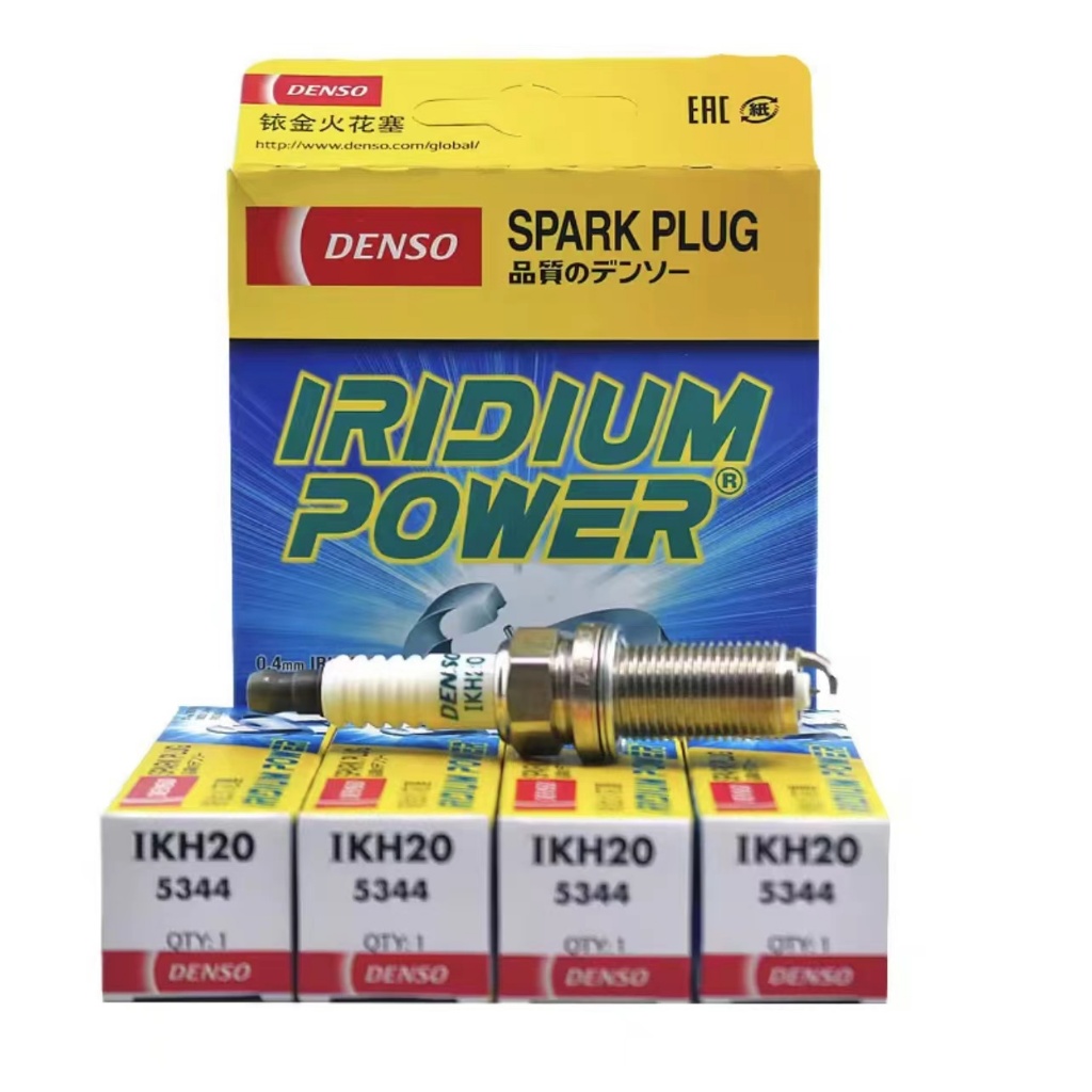 IKH20-5344 หัวเทียนของแท้ เดนโซ่ อิริเดียม Denso Iridium สำหรับVigo Fortuner Innova Commuter 2.7 เครื่องยนต์ Bensin4ชิ้น