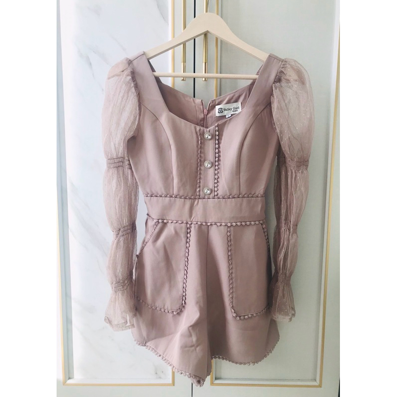 มือ2 งานป้าย Valleygirl (VG) จั๊มสูทำขาสั้นทรงฮิตสภาพใหม่