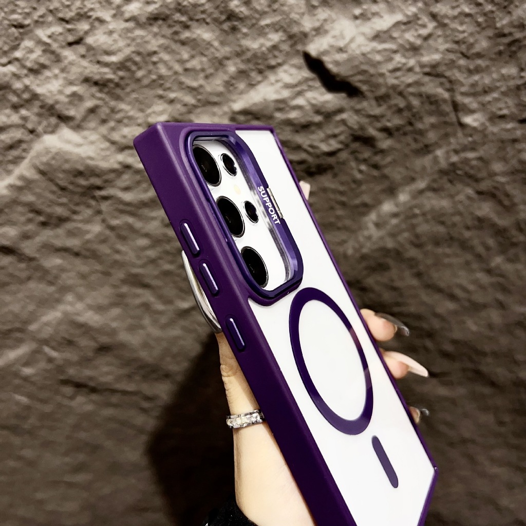 🇹🇭Ekcam 3 in 1 เคสกันกล้อง พร้อมเลนส์กล้อง เคสแม่เหล็ก ใส ชาร์จได้  สำหรับ  S23 S24 Plus Ultra for Samsung Galaxy Case - รูปที่ 2