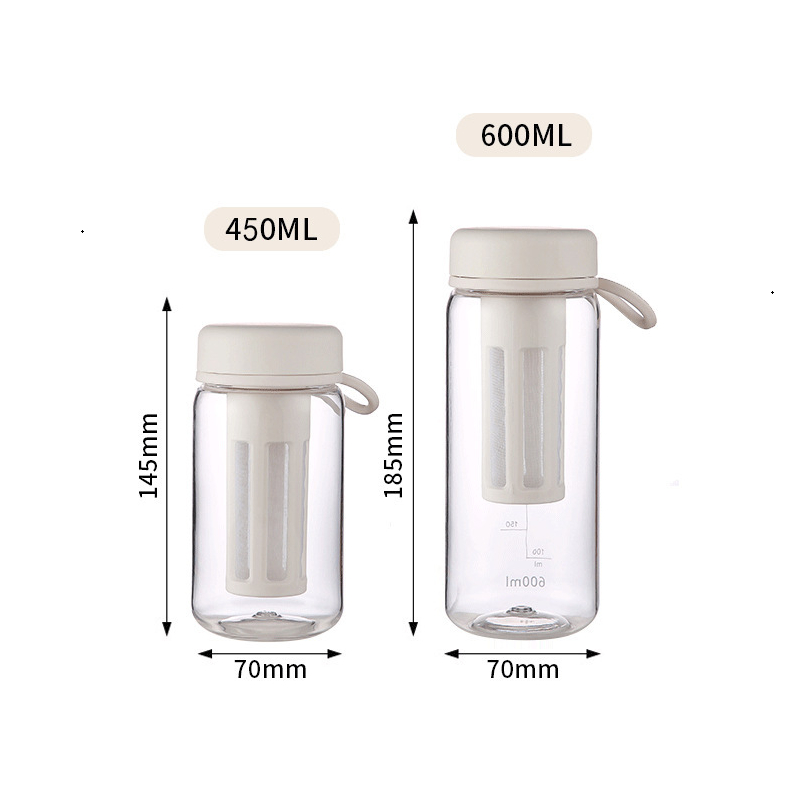 ขวดชงกาแฟสกัดเย็น Cold Brew 450 มล. 600 มล. สําหรับเล่นกีฬา กลางแจ้ง WELMART - รูปที่ 2