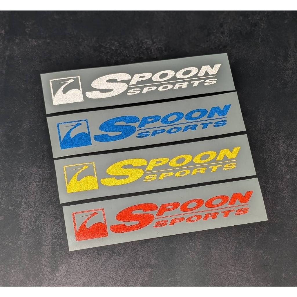 สติกเกอร์ SPOON SPORTS สะท้อนแสง 3M  งานไดคัท สติกเกอร์แต่งรถ Honda JDM สไตล์ ราคา ถูกที่สุด ดีลบีเคเค